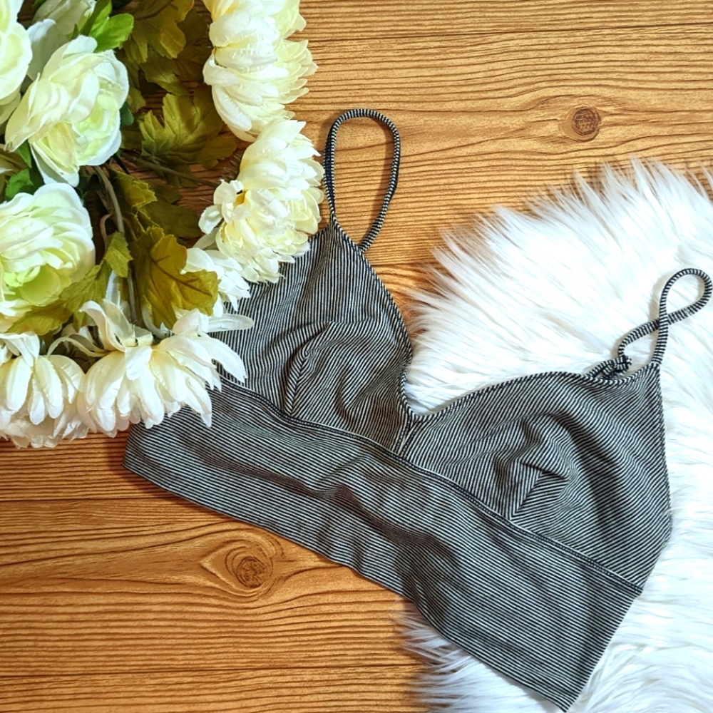 Madewell Longline Striped Bralette